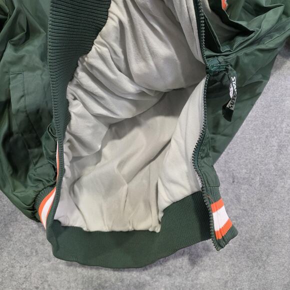 Vintage Miami Hurricanes Jacket Mens 2XL NCAA Football Starter Pullover 90s - Picture 14 of 16